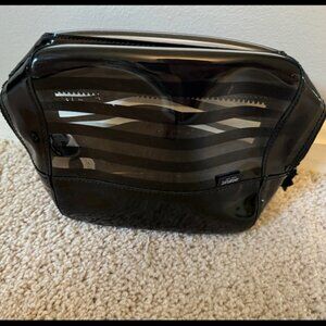 Kate Spade 5x7 clear stripe travel cosmetic bag. Never used.